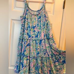 Lilly Pulitzer Loro Swing Dress in Multi Dream Team Size Large